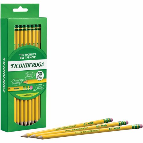 Ticonderoga DIX13830 Pre-Sharpened No. 2 Pencils