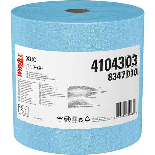Wypall KCC41043 PowerClean X80 Heavy Duty Cloths Jumbo Roll