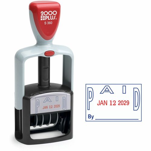 Cosco COS011033 2000 Plus 2-Color PAID Dater