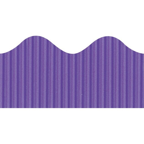 Bordette PAC37044 Pacon Bordette Decorative Border - Fade Resistant - 2.25" Width X 600" Length - Deep Purple - 1 / Roll