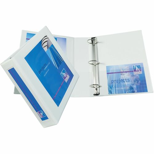Avery® AVE68036 Framed View Binder - 2" Binder Capacity - Letter - 8 1/2" X 11" Sheet Size - 540 Sheet Capacity - Ring Fastener - 3 Internal Pocket(S) - White - Recycled - 1 Each