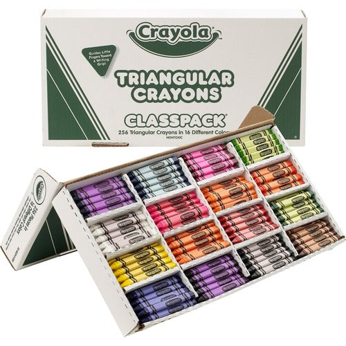 Crayola CYO528039 Triangular Anti-roll Crayons