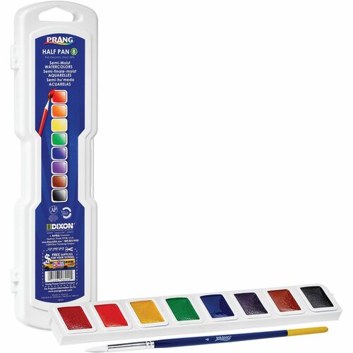 Prang DIX08000 Half Pan Watercolor Set