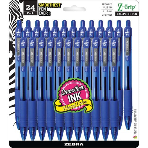 Zebra ZEB12225 Z-Grip Retractable Ballpoint Pens