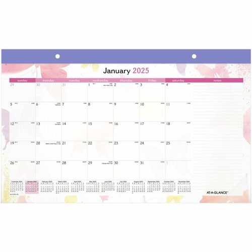 At-A-Glance AAGSK91705 WatercolorsDesk Pad Calendar