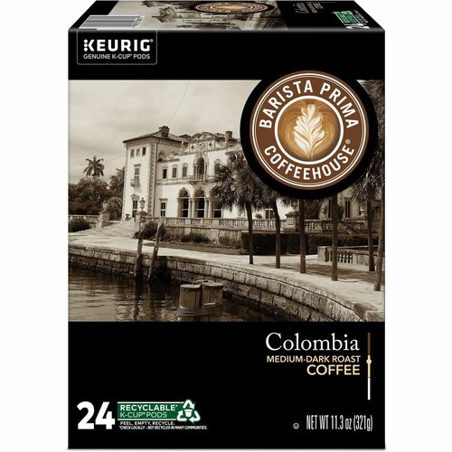 Barista Prima Coffeehouse® GMT6613 K-Cup, Pod Colombia Coffee, Keurig Single Serve K-Cup Pods, 24 Count