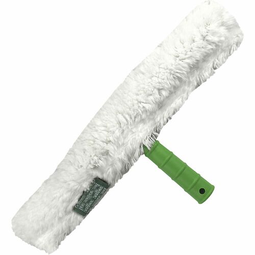 Unger UNGWC450 Original Stripwasher - Hook & Loop Fastener, T-Bar Handle - 18" Head - Synthetic Fiber, Plush, Microfiber - Green, White