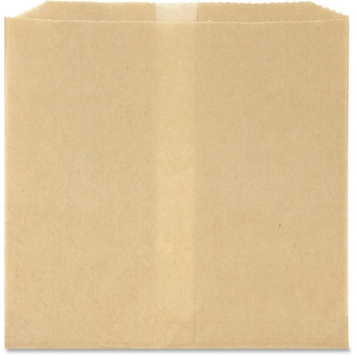 Health Gards HOS6802W Feminine Hygiene Receptacle Liners - 8" Width X 8" Length X 7" Depth - Brown - Paper, Wax - 500/Carton - Waste Disposal
