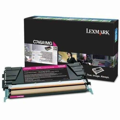 Lexmark LEXC746A1MG C746, C748 Magenta Return Program Toner Cartridge - Laser - Standard Yield - 7000 Page - 1 Each