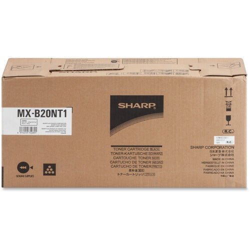 Sharp SHRMXB20NT1 MX-B20NT1 Original Laser Toner Cartridge - Black - 1 Each