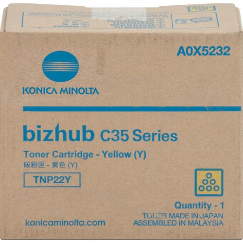 Konica Minolta KNMA0X5232 Original Laser Toner Cartridge - Yellow - 1 Each