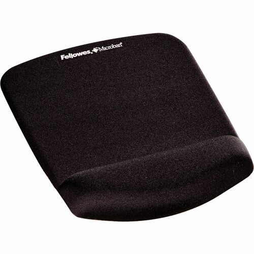 Fellowes FEL9252001 Plushtouch Mouse Pad/Wrist Rest With Foamfusion Technology - Black - 9.4" X 7.3" X 1" Dimension - Black - Polyurethane, Foam - Wear Resistant, Tear Resistant
