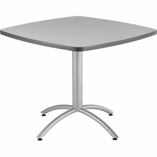 Iceberg ICE65617 Cafeworks 36" Square Cafe Table - Square Top - 1.13" Table Top Thickness - 30" Height X 36" Width X 36" Depth - Gray