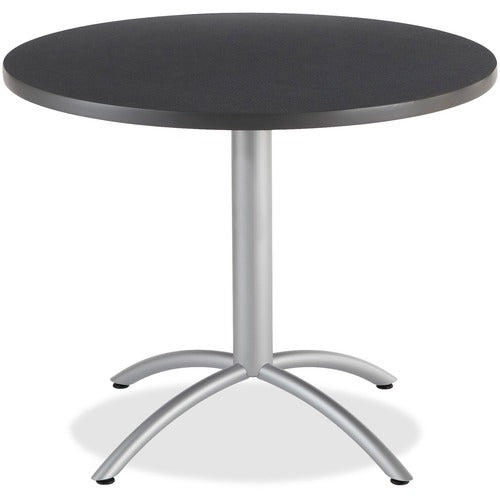 Iceberg ICE65628 Cafeworks 36" Round Cafe Table - Round Top - 1.13" Table Top Thickness X 36" Table Top Diameter - 30" Height - Graphite
