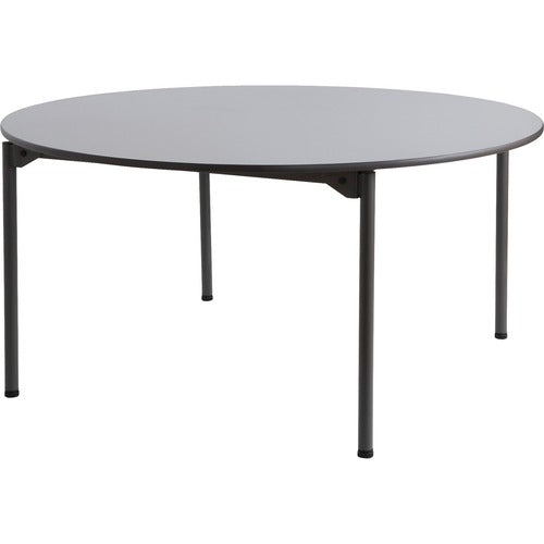 Iceberg ICE65867 Maxx Legroom Wood Round Folding Table - Round Top - Four Leg Base - 4 Legs - 0.75" Table Top Thickness X 60" Table Top Diameter - 29" Height