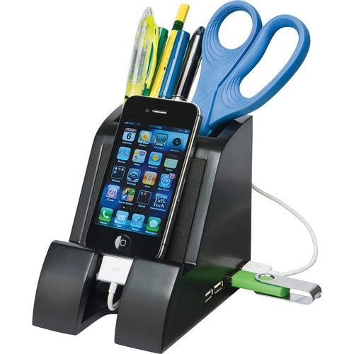 Victor VCTPH600 Smart Charge USB Hub Pencil Cup