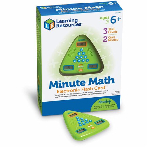 Learning Resources LRNLER6965 Minute Math Electronic Flash Card