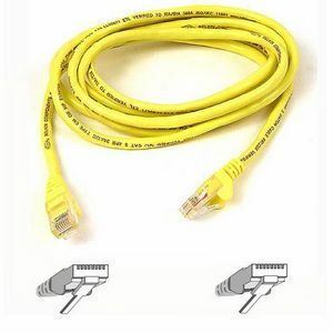 Belkin BLKA3L79115YLWS RJ45 Category 5e Snagless Patch Cable