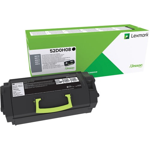 Lexmark LEX52D0H08 Original High Yield Laser Toner Cartridge - Black - 1 Each