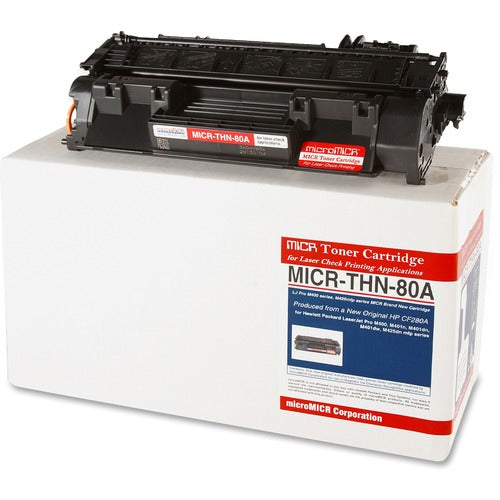 microMICR MCMMICRTHN80A MICR Laser Toner Cartridge CF280A - Black - 1 Each