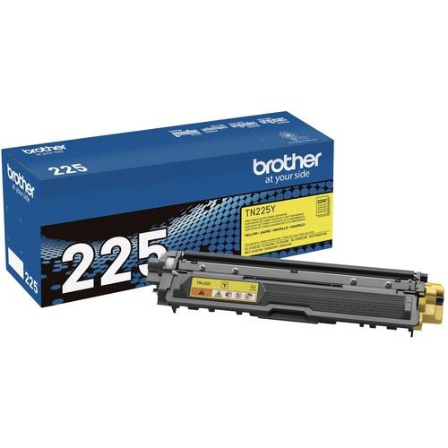 Brother BRTTN225Y TN225Y Original High Yield Laser Toner Cartridge - Yellow - 1 Each