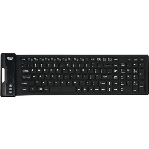 Adesso ADEAKB222UB Antimicrobial Waterproof Flex Keyboard (Compact Size)