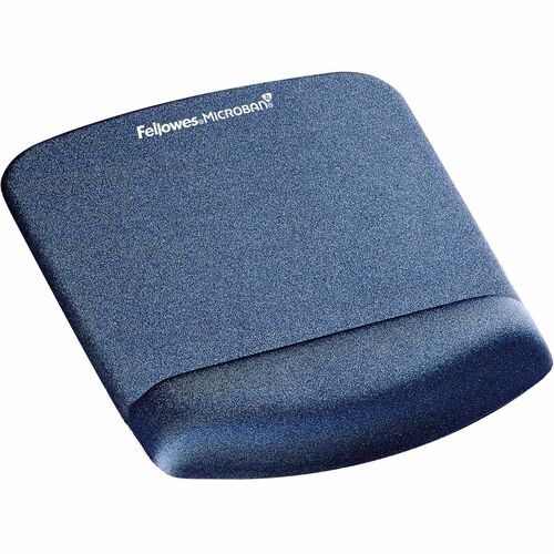 Fellowes FEL9287301 Plushtouch Mouse Pad/Wrist Rest With Foamfusion Technology - Blue - 9.4" X 7.3" X 1" Dimension - Blue - Tear Resistant, Wear Resistant