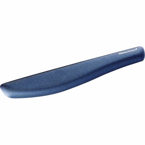 Fellowes FEL9287401 Plushtouch Keyboard Wrist Rest With Foamfusion Technology - Blue - 3.2" X 18.1" X 1" Dimension - Blue - Foam - Wear Resistant, Tear Resistant
