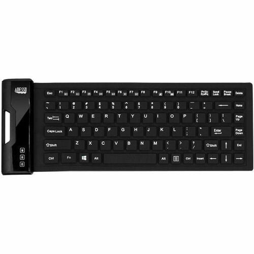 Adesso ADEAKB212UB Antimicrobial Waterproof Flex Keyboard (Mini Size)