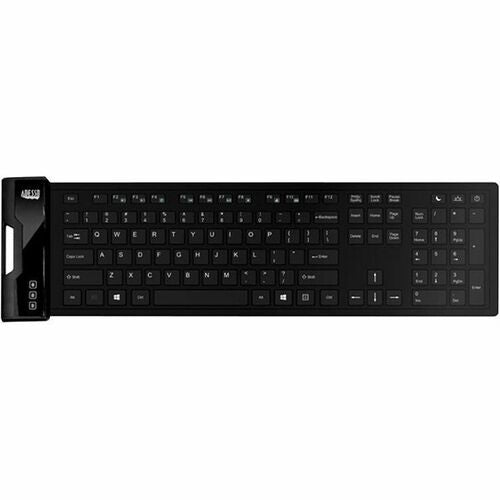 Adesso ADEAKB232UB SlimTouch 232 Antimicrobial Waterproof Flex Keyboard (Full Size)