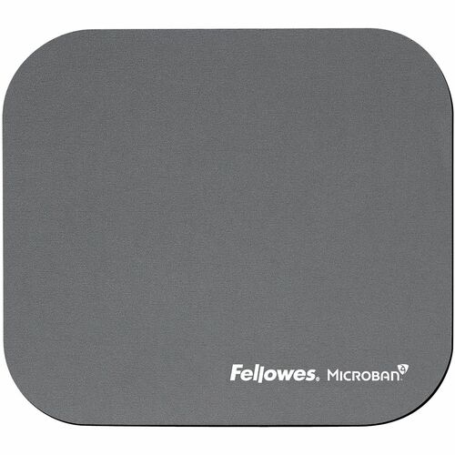 Fellowes FEL5934001 Microban Mouse Pad - 0.1" X 9" X 8" Dimension - Graphite - Polyester, Rubber - Wear Resistant, Tear Resistant, Scratch Resistant
