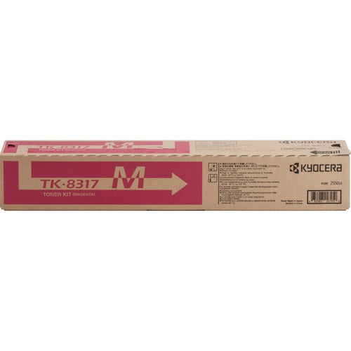 Kyocera KYOTK8317M Original High Yield Laser Toner Cartridge - Magenta - 1 Each