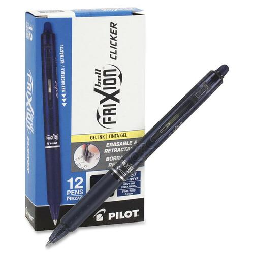 Pilot PIL31457 FriXion .7mm Clicker Erasable Gel Pens