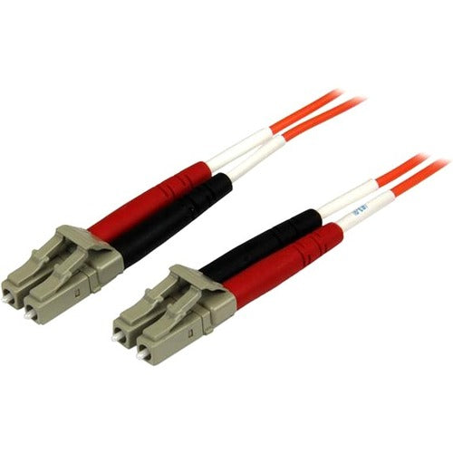 StarTech.com STC50FIBPLCLC2 2m OFNP Plenum Multimode 50/125 Duplex Fiber Patch Cable LC - LC