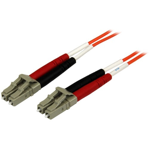 StarTech.com STC50FIBPLCLC3 3m OFNP Plenum Multimode 50/125 Duplex Fiber Patch Cable LC - LC