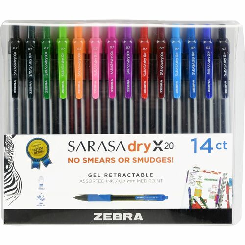 Zebra ZEB46824 SARASA dry X20 Retractable Gel Pen