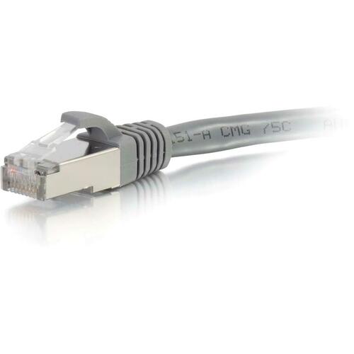 C2G CGO00775 2ft Cat6 Snagless Shielded (STP) Network Patch Cable - Gray