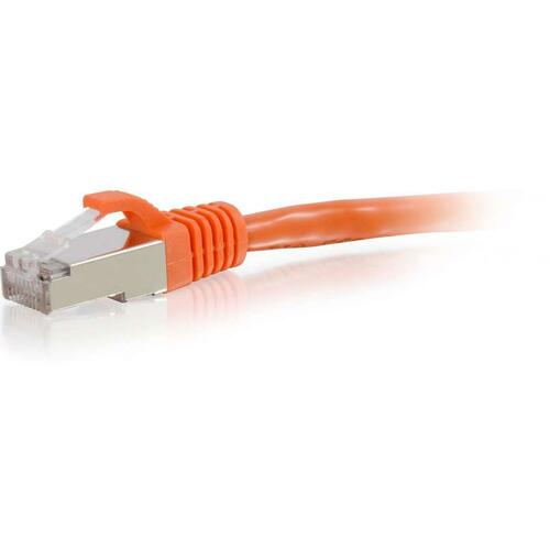 C2G CGO00886 12ft Cat6 Snagless Shielded (STP) Network Patch Cable - Orange
