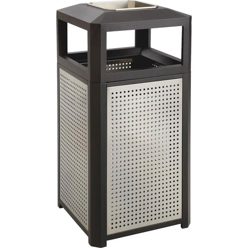 Safco SAF9935BL Evos Series Steel Trash Can