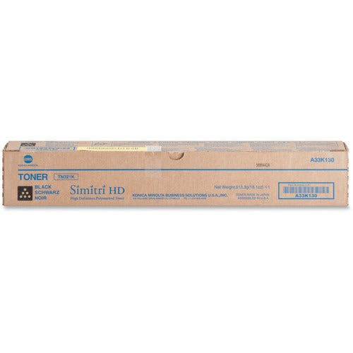 Konica Minolta KNMTN321K Original Laser Toner Cartridge - Black - 1 Each