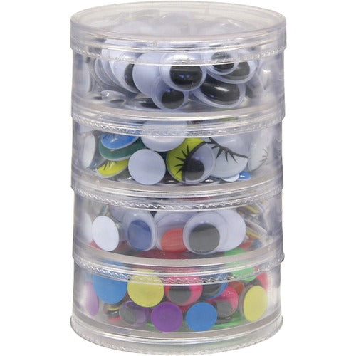 Creativity Street CKC3409 Wiggle Eyes Stackable Storage Jar