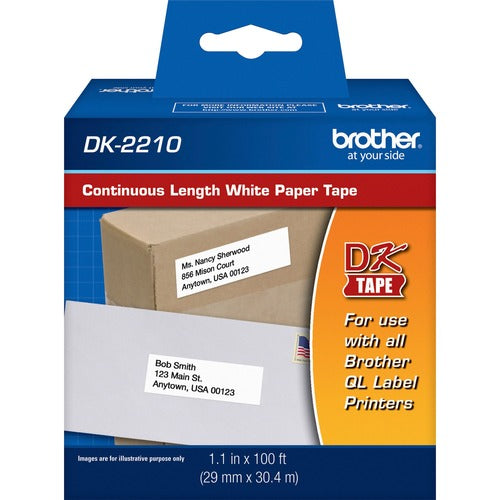 Brother BRTDK2210 Continuous Length White Film DK Tape