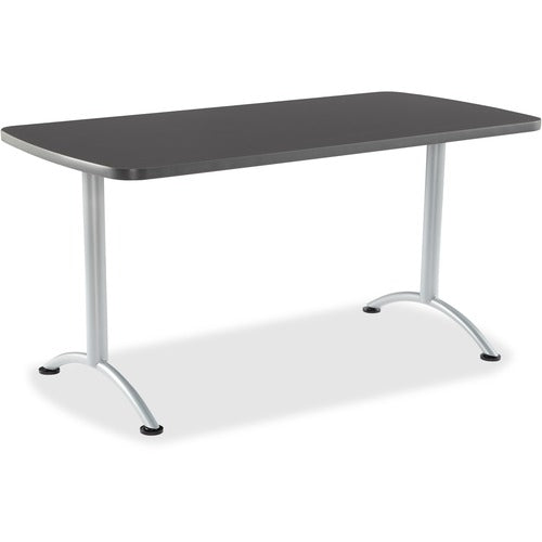 Iceberg ICE69217 Utility Table - Rectangle Top - 60" Table Top Length X 30" Table Top Width - Assembly Required - Graphite