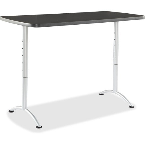 Iceberg ICE69317 Utility Table - Rectangle Top - 60" Table Top Length X 30" Table Top Width - Graphite