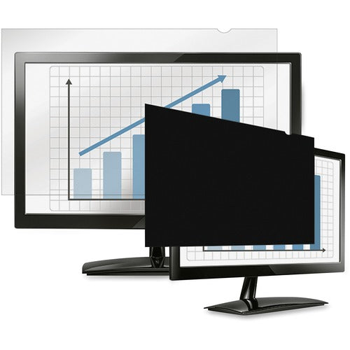 Fellowes FEL4807101 Privascreen Blackout Privacy Filter - 23.0" Wide Crystal Clear, Black - For 23"Monitor