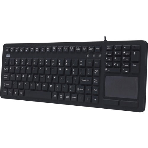Adesso ADEAKB270UB Antimicrobial Waterproof Touchpad Keyboard