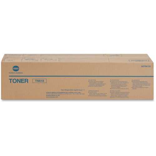 Konica Minolta KNMA0TM132 TN-618K Original Laser Toner Cartridge - Black - 1 Each