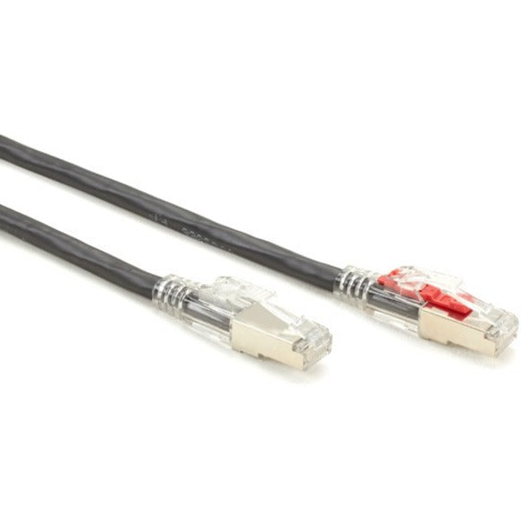 Black Box BBNC6APC80SBK05 CAT6A 650-MHz Locking Snagless Patch Cable