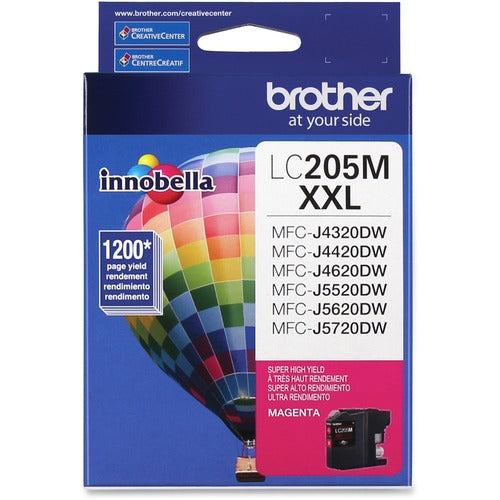 Brother BRTLC205M Innobella LC205M Inkjet Ink Cartridge - Magenta - 1 Each