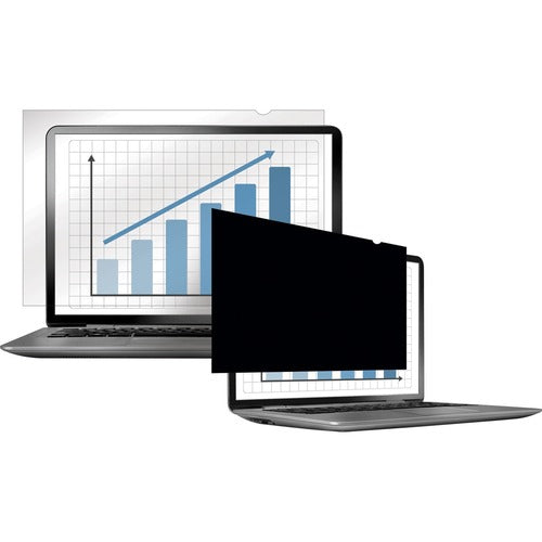 Fellowes FEL4812001 Privascreen Blackout Privacy Filter - 14.0" Wide Crystal Clear, Black - For 14"Notebook - Taa Compliant